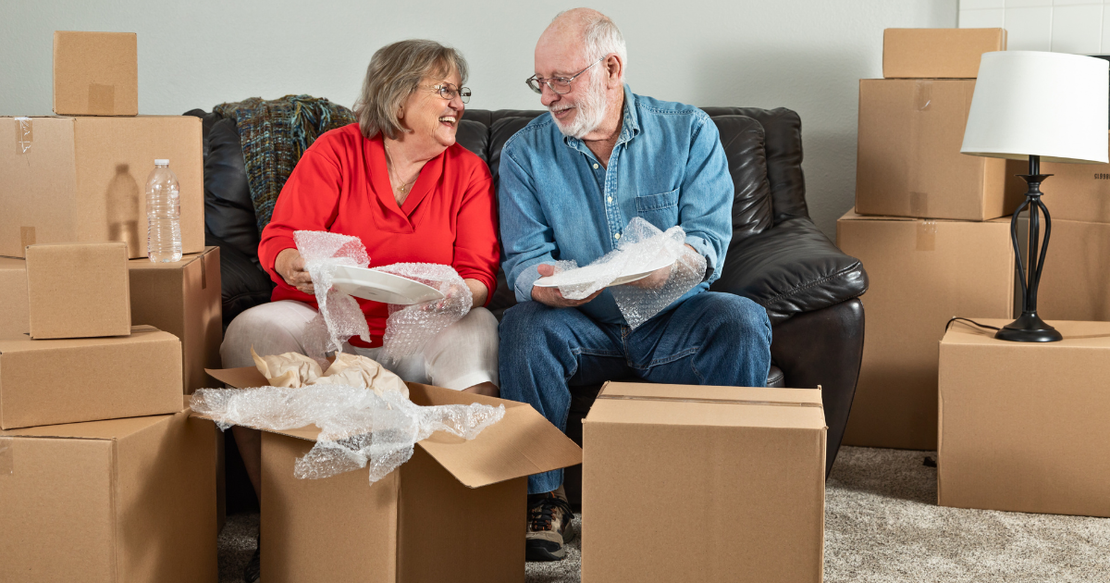 couple packing and downsizing