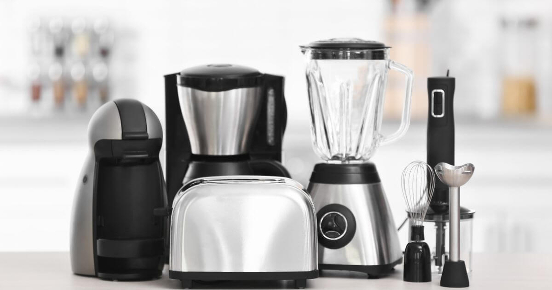 A group of kitchen appliances